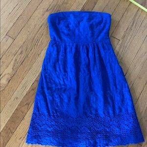 Islet blue strapless dress old navy 4